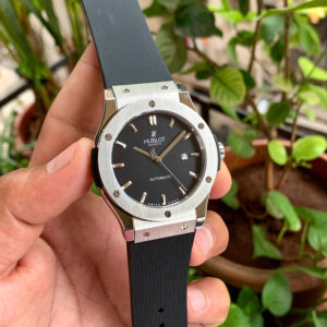 Hublot Classic Fusion Mat Black Dial Automatic Men’s Diamond Watch