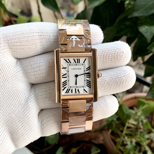 Cartier Tank Automatic Silver Dial Men's Watch