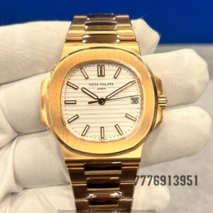Patek Philippe Nautilus Automatic White Dial Men's Watch