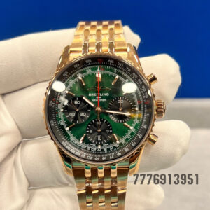 Breitling Navitimer B01 Chronograph Automatic Chronometer Green Dial Men's Watch