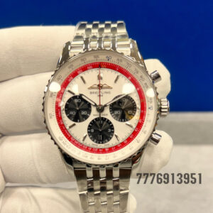 Breitling Navitimer B01 Chronograph Automatic Chronometer White Dial Men's Watch