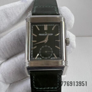 Jaeger LeCoultre Reverso Tribute Monoface Hand Wind Black Dial Watch